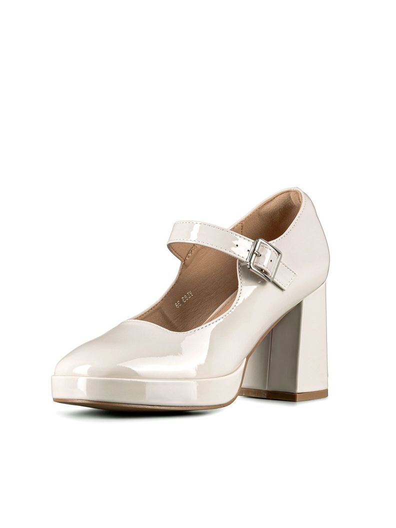 Zapato Mary Jane Tacones Elegante Charol Mujer Weide YL83