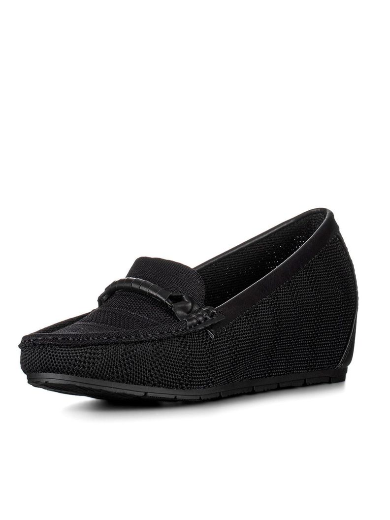 Mocasin Negro Casual Mujer Weide GH117