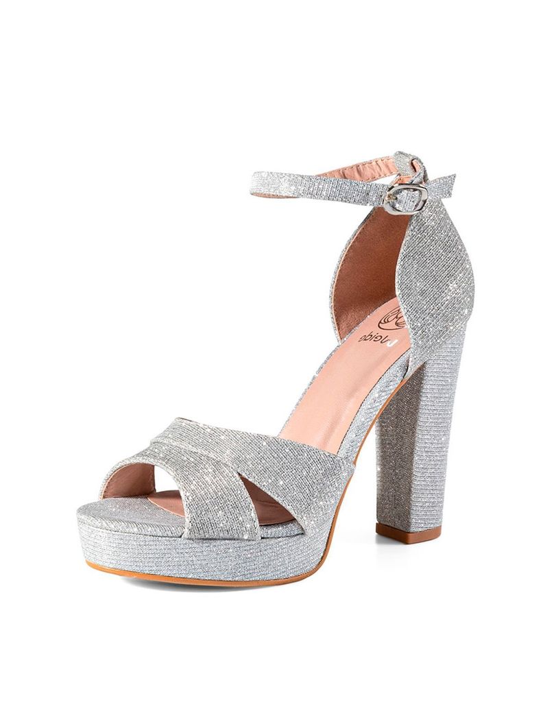 Sandalia Fiesta Mujer Marién Plateado Weide