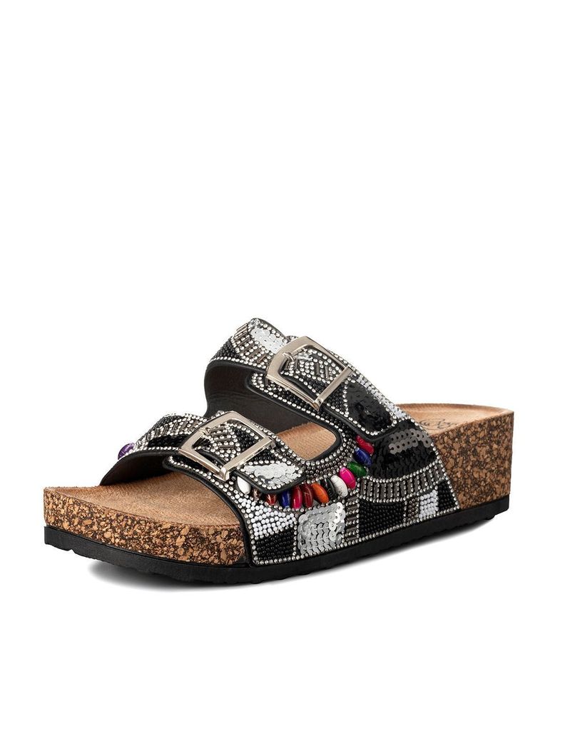 Sandalias Chalas Mujer Vintage Confort Pedrería Weide GH136