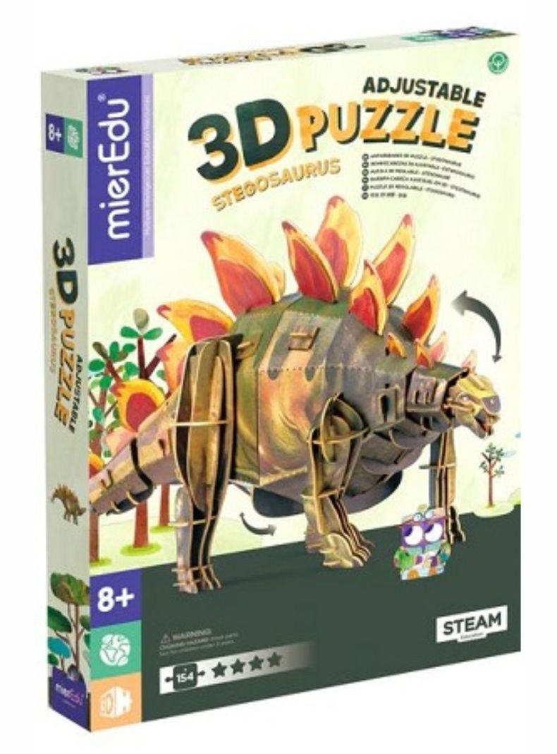 Puzzle ajustable 3D Stegosaurus