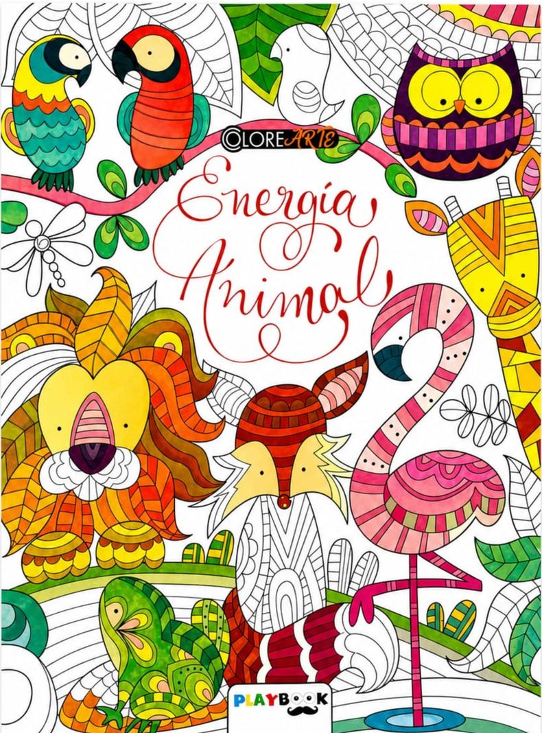 Enegia animal Libro para colorear