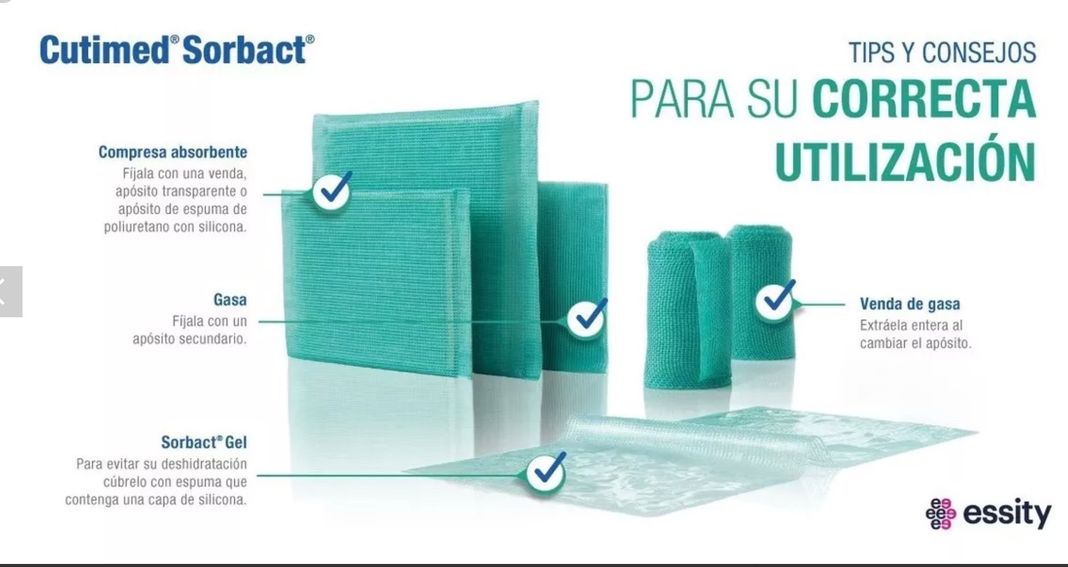 Cutimed Sorbact Malla 7x9 Cm Unidad-1