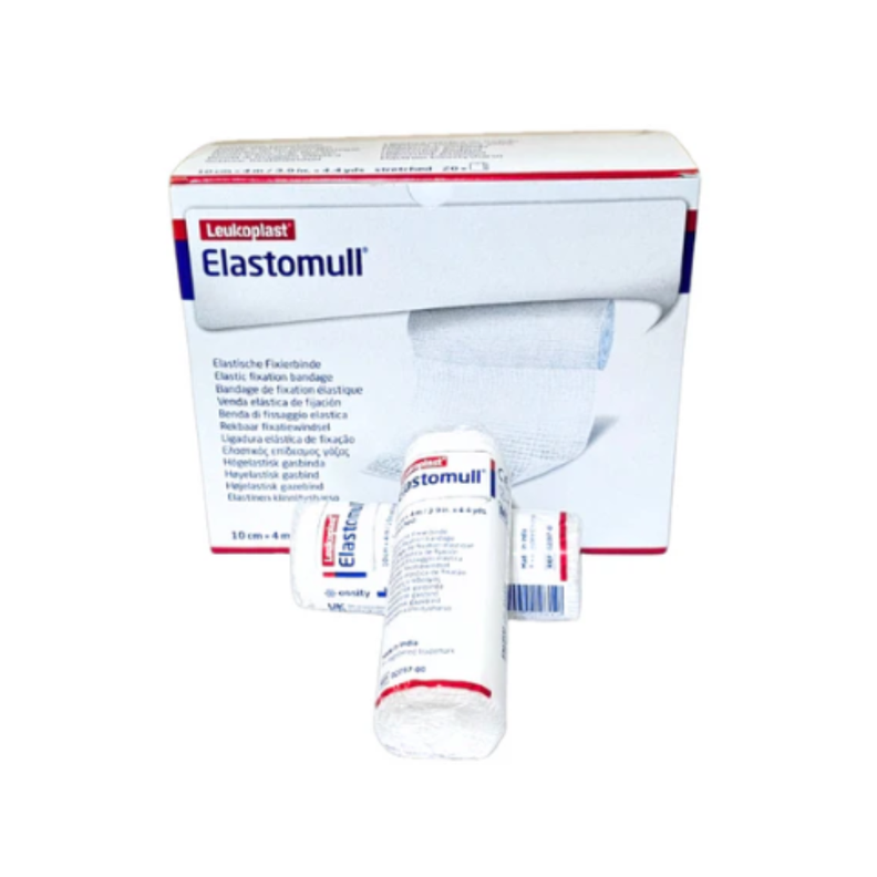 Venda Elasticada Elastomull 10cm X 4m - Caja X 20 Und Color Blanco-0