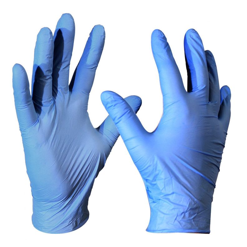 Guantes Descartables Antideslizantes Muncare Examinación Talle L De Nitrilo X 100 Unidades-1