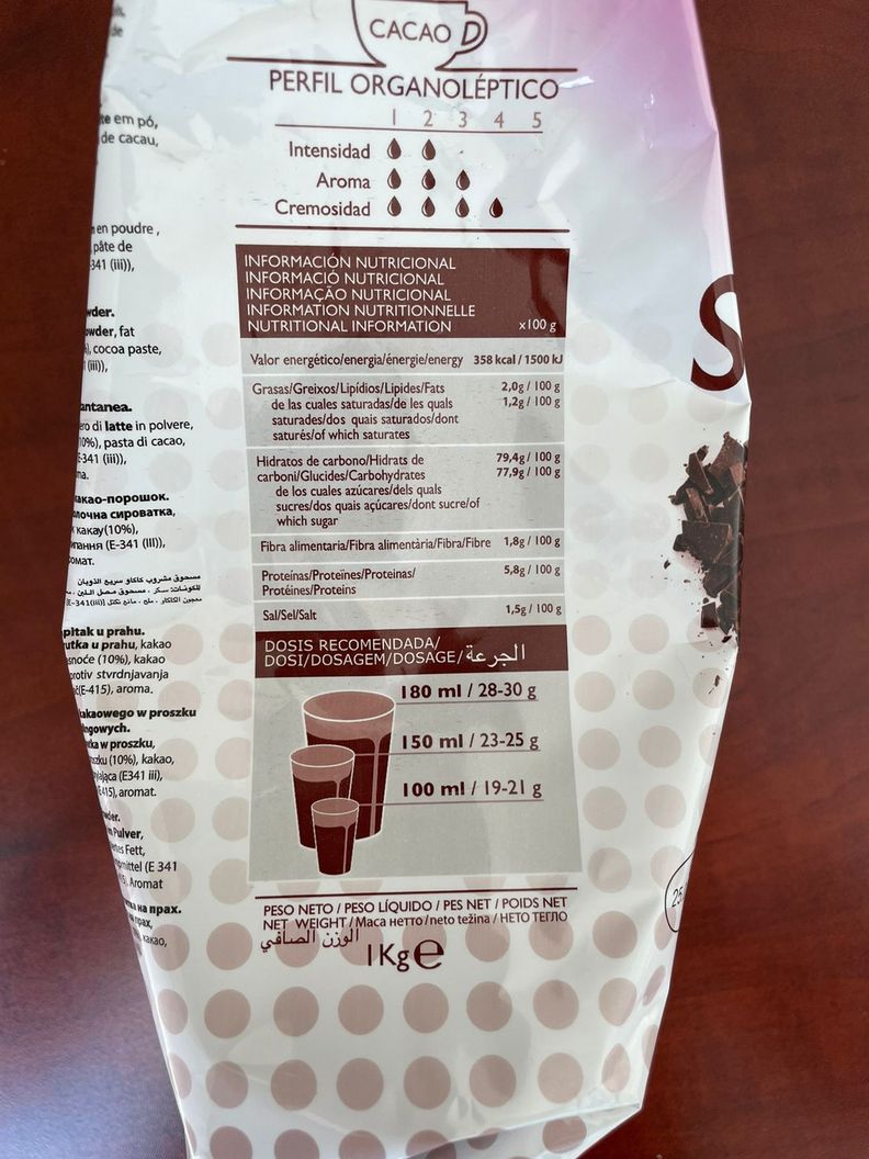 Pack 2 Chocolate Español Sport de 1 KG Simat-1