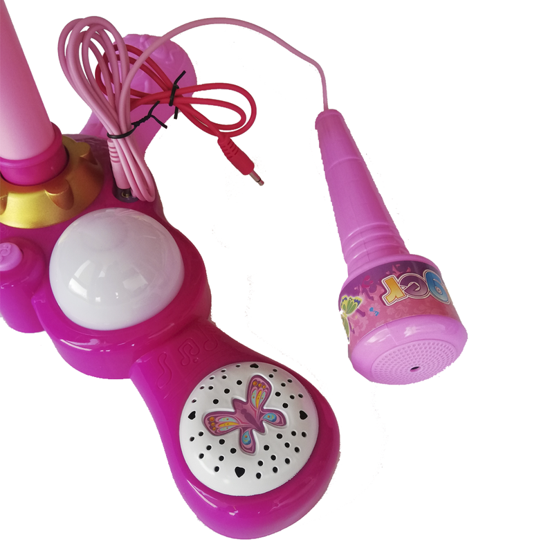 Microfono Pedestal Juguete Mp3 Luces Infantil Juguete Niños-2