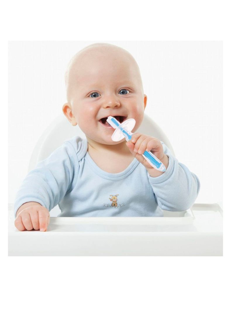 Cepillo De Dientes Silicona Entrenamiento Para Niños Bebes-4