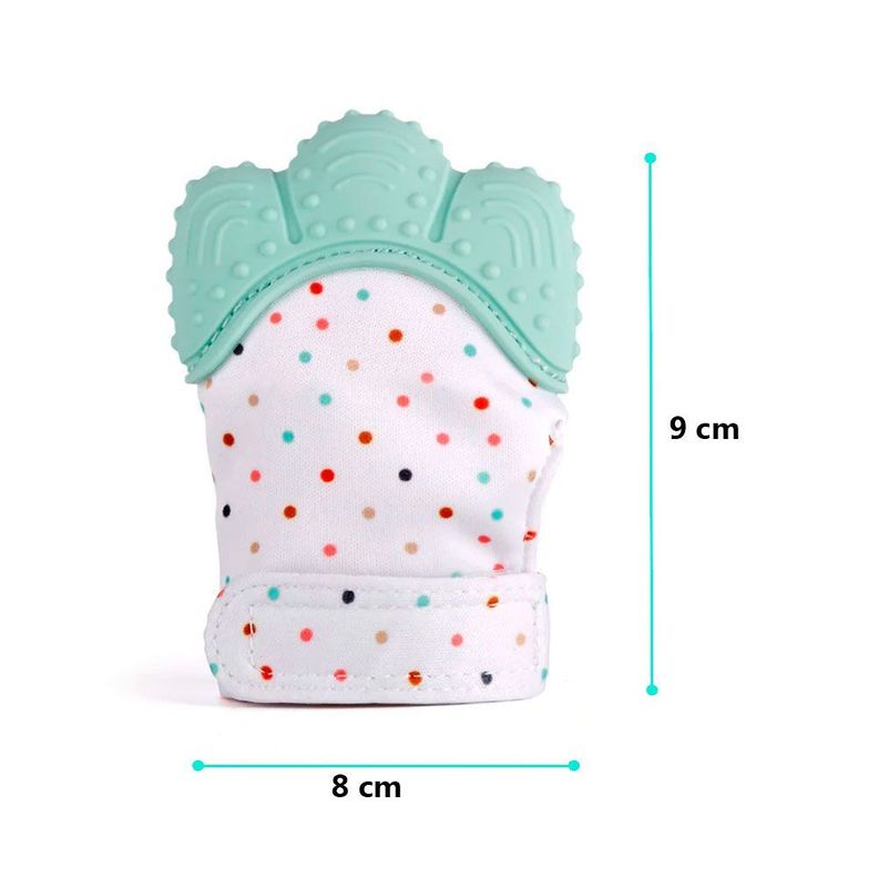 Guante Mordedor Mitón Silicona Dentición Rasca Encía De Bebé-1