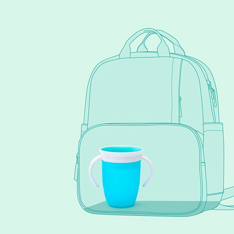 Taza Antiderrame Vaso Mágica 360 Antiderrame Para Bebe Niños-3