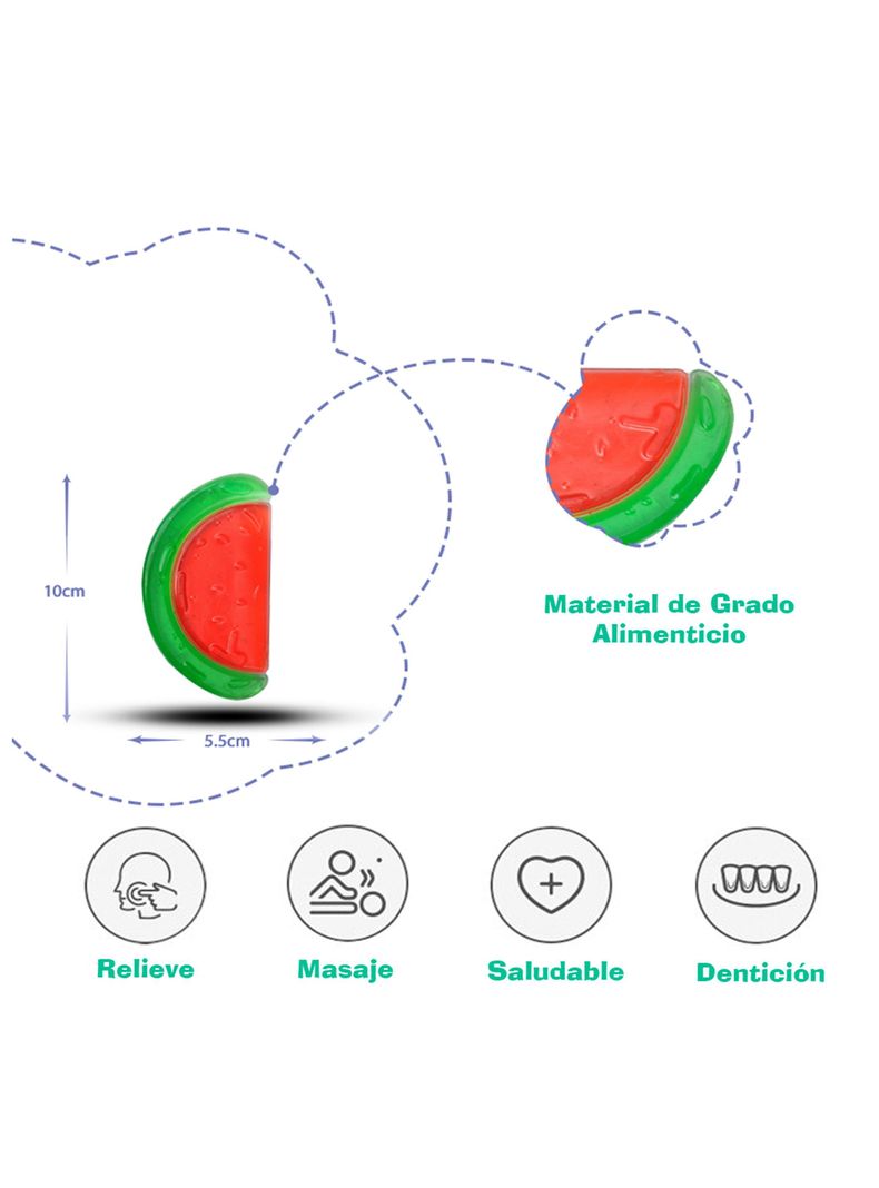 Mordedor De Gel Enfriable Para Bebe Rasca Encias-1