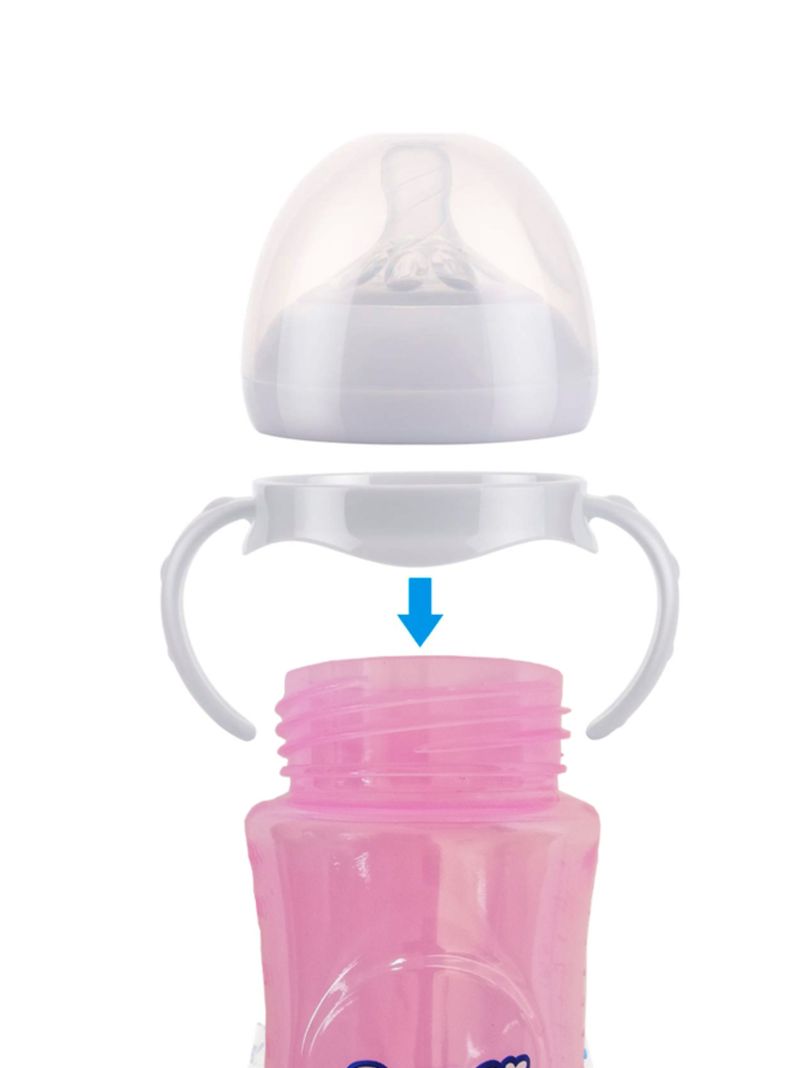 Mamadera Biberon Tetero Con Manilla Super Baby 330 Ml Bebe-1
