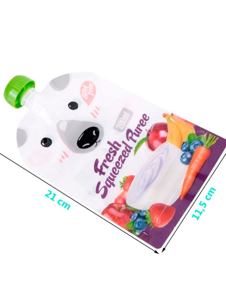 Bolsa De Alimentación Reutilizable Squeeze Para Papilla Bebe-2