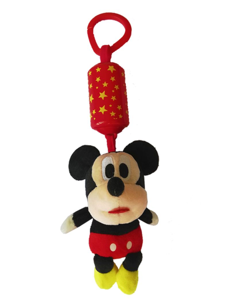 Juguete Sonajero Peluche Mickey Colgante Cascabel Cochecito-0