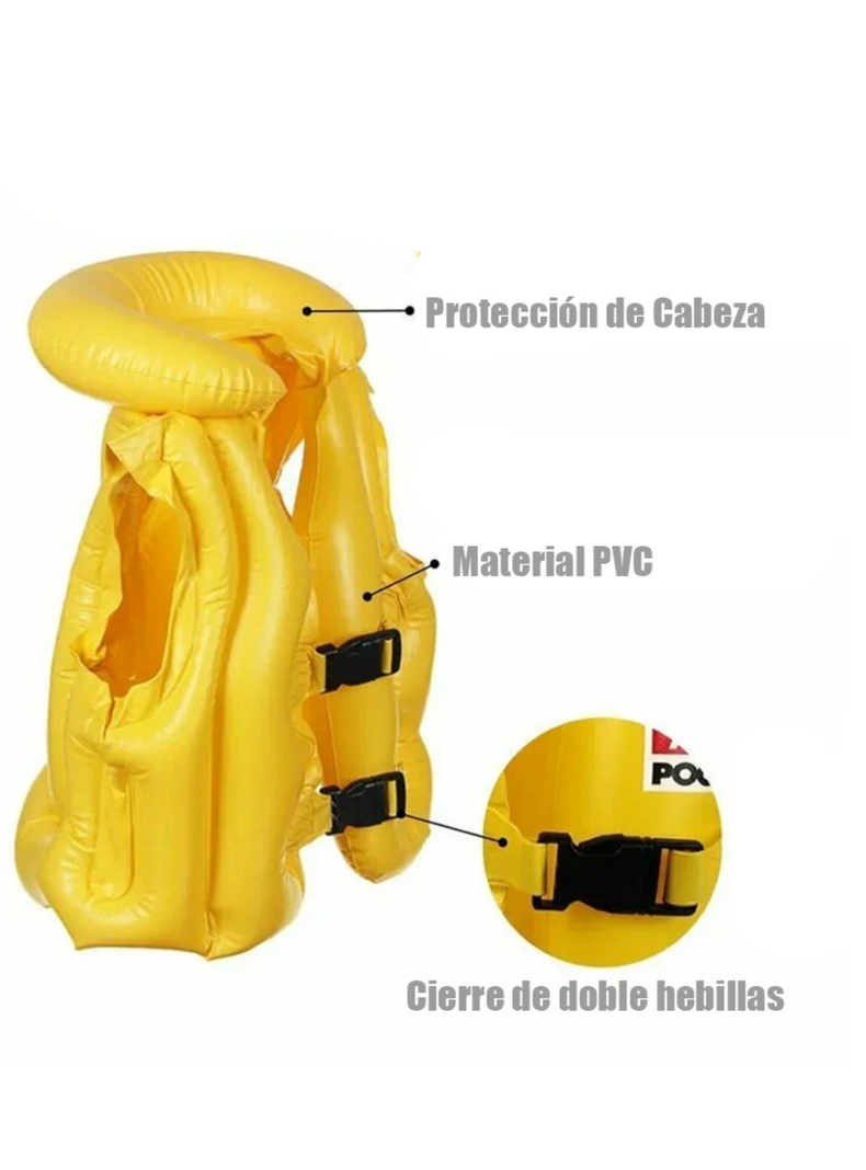 Chaleco Flotador Para Niños Salvavida Natacion Piscina Playa-4