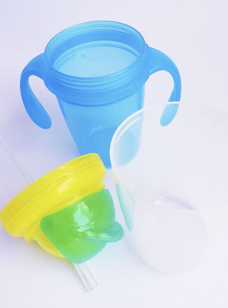 Vaso Entrenamiento Con Bombilla Asas Antiderrame Bebe Niños-3