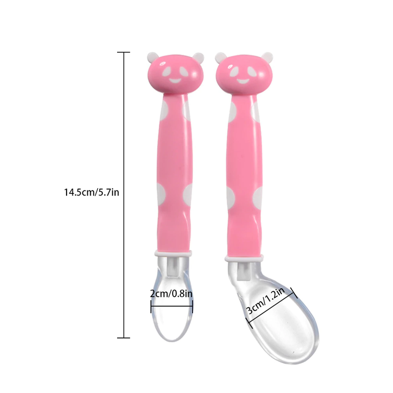 Cucharas De Silicona Suave Para Bebés Alimentos Libre De Bpa-3