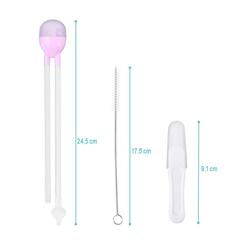 Aspirador Nasal De Silicona Succión Limpiador De Nariz Bebe-1