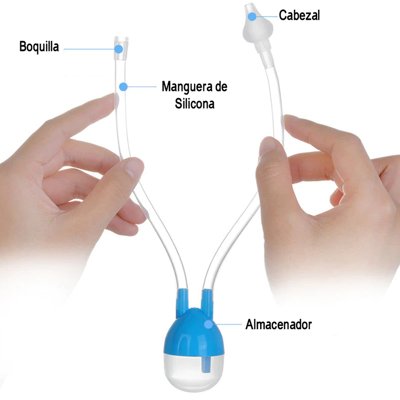 Aspirador Nasal De Silicona Succión Limpiador De Nariz Bebe-2