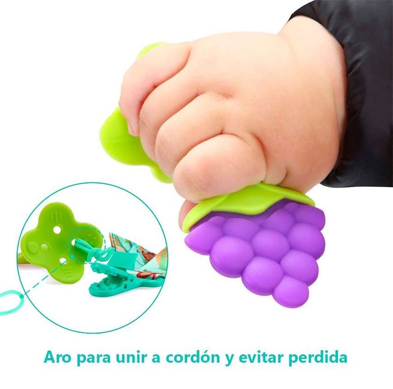 Mordedor Silicona Fruta Rasca Encías Dentición Bebe Guagua-2