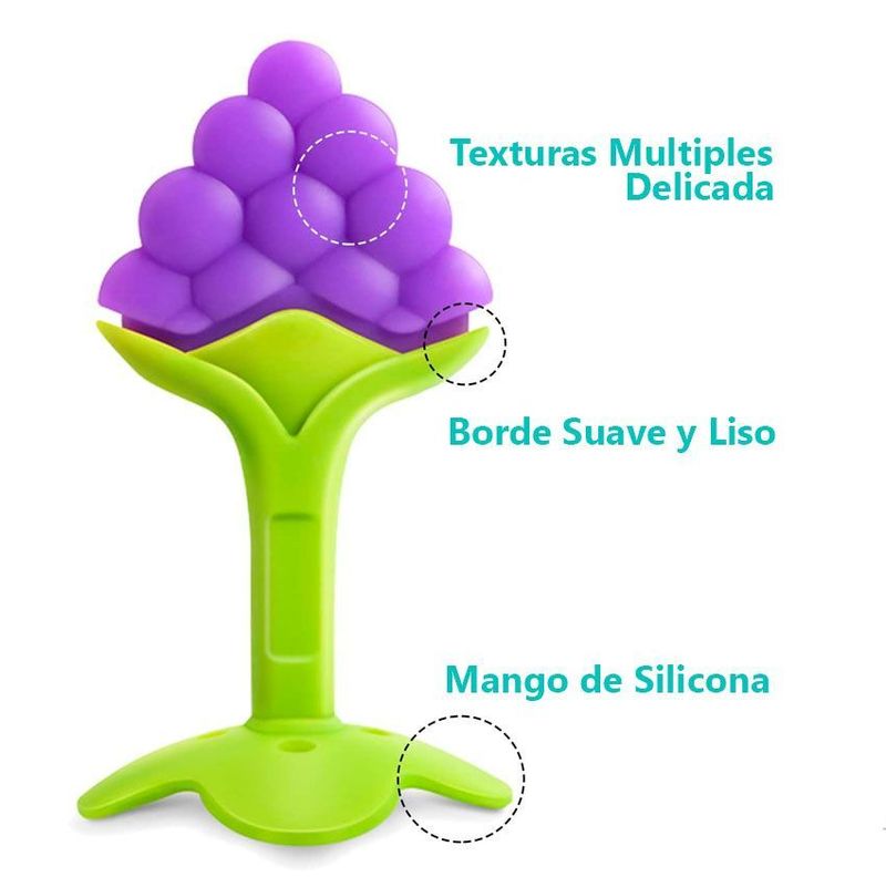 Mordedor Silicona Fruta Rasca Encías Dentición Bebe Guagua-1
