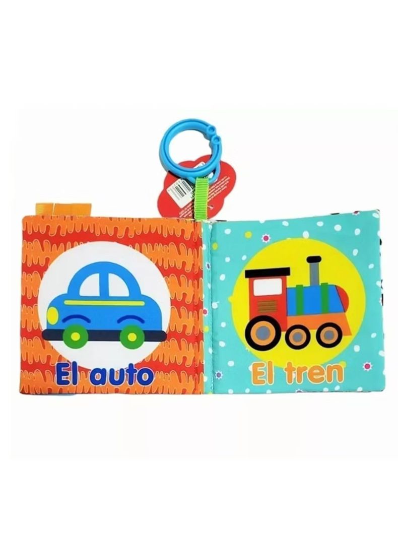 Libro Sensorial Tela Estimulación Visual Juguete Bebe-1