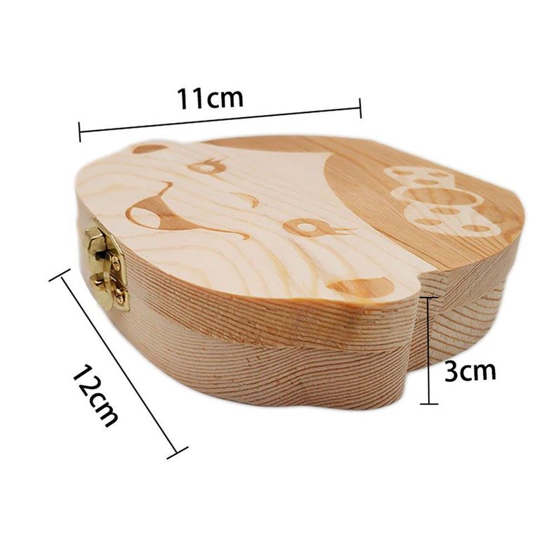 Caja Cajita De Madera Para Dientes De Leche Niño Niña-2