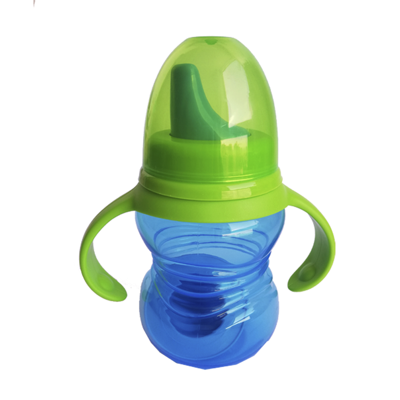 Vaso Entrenamiento Doble Boquilla Botella Manilla Bebe Niños-0