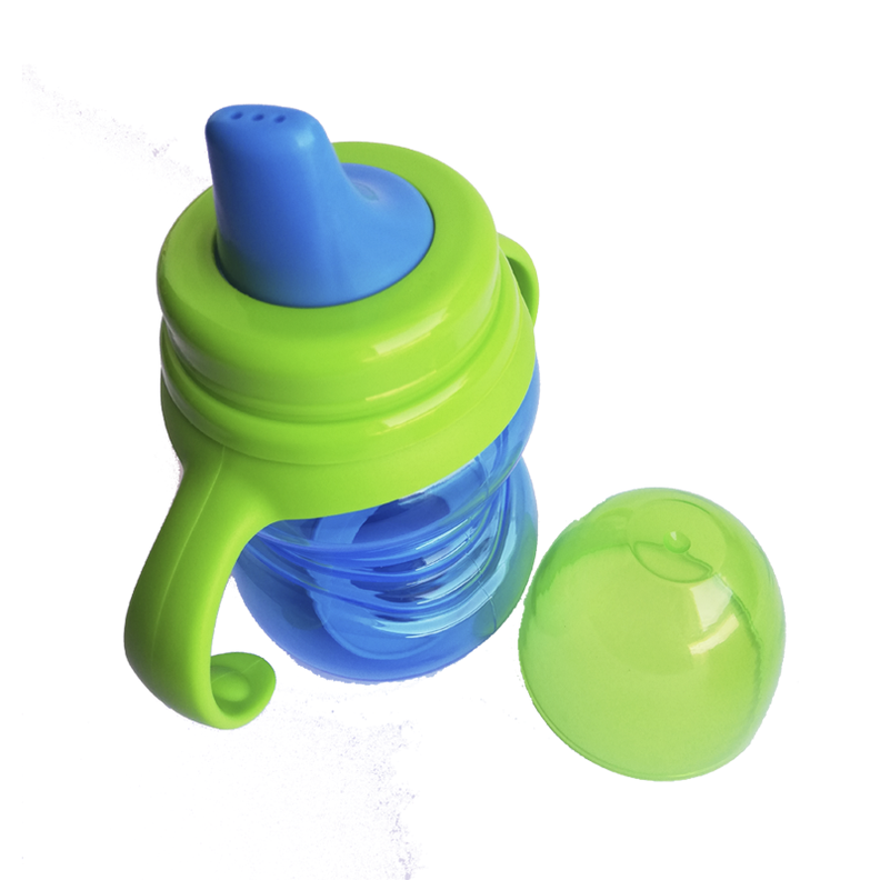 Vaso Entrenamiento Doble Boquilla Botella Manilla Bebe Niños-1