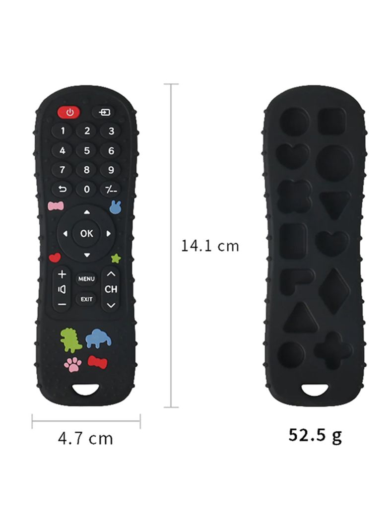 Mordedor Sensorial Silicona Control Remoto Tv Denticion Bebe-1