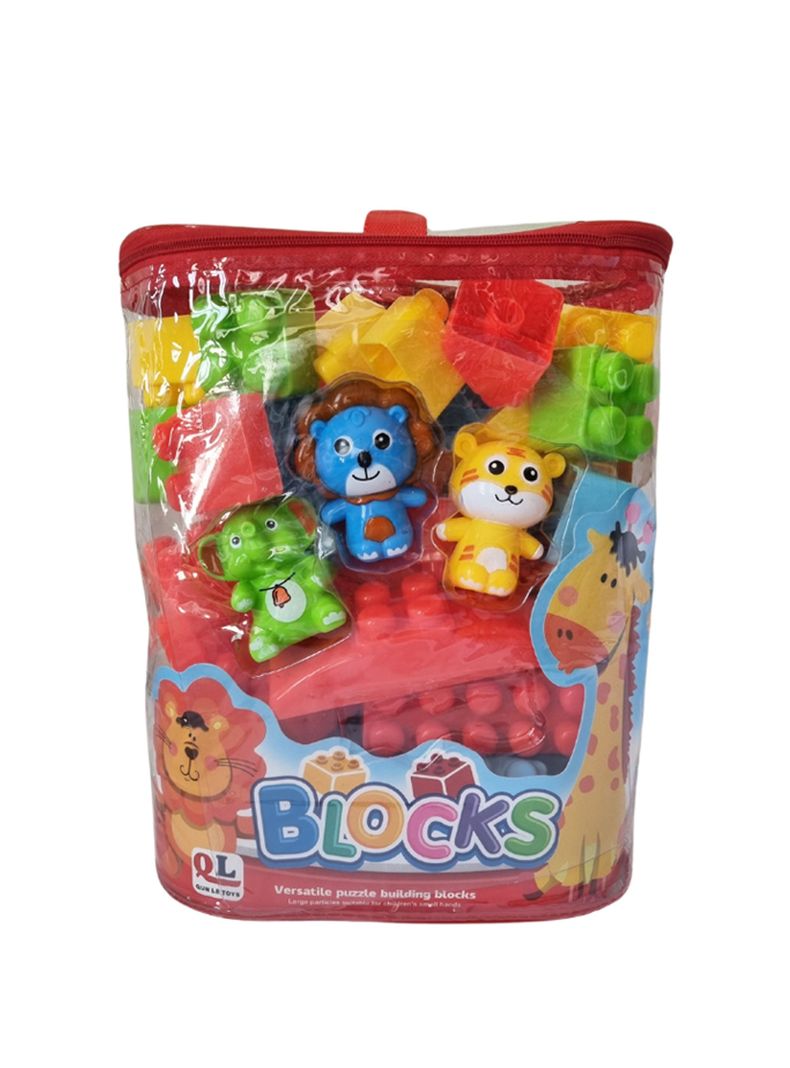 Mochila Bloques Armables Para Niños Mochila Juguetes 70pzs-0