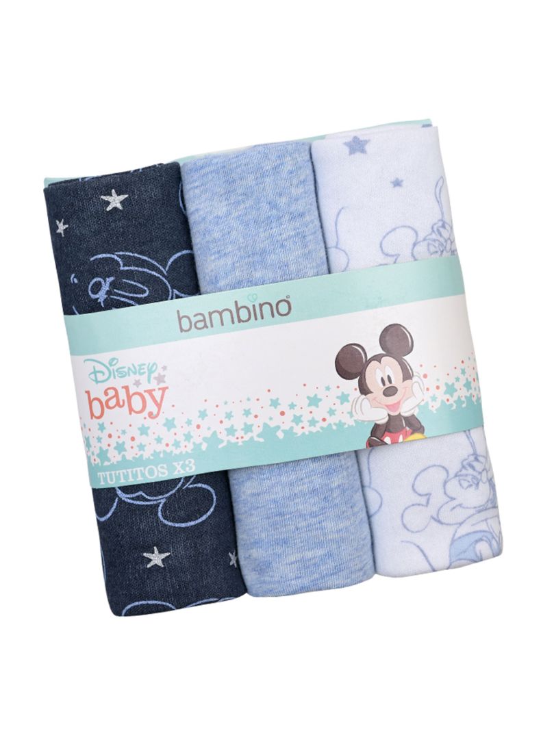 Tutitos Tutos Para Bebe Bamchiquibino Set 3 De Algodón Disney-0