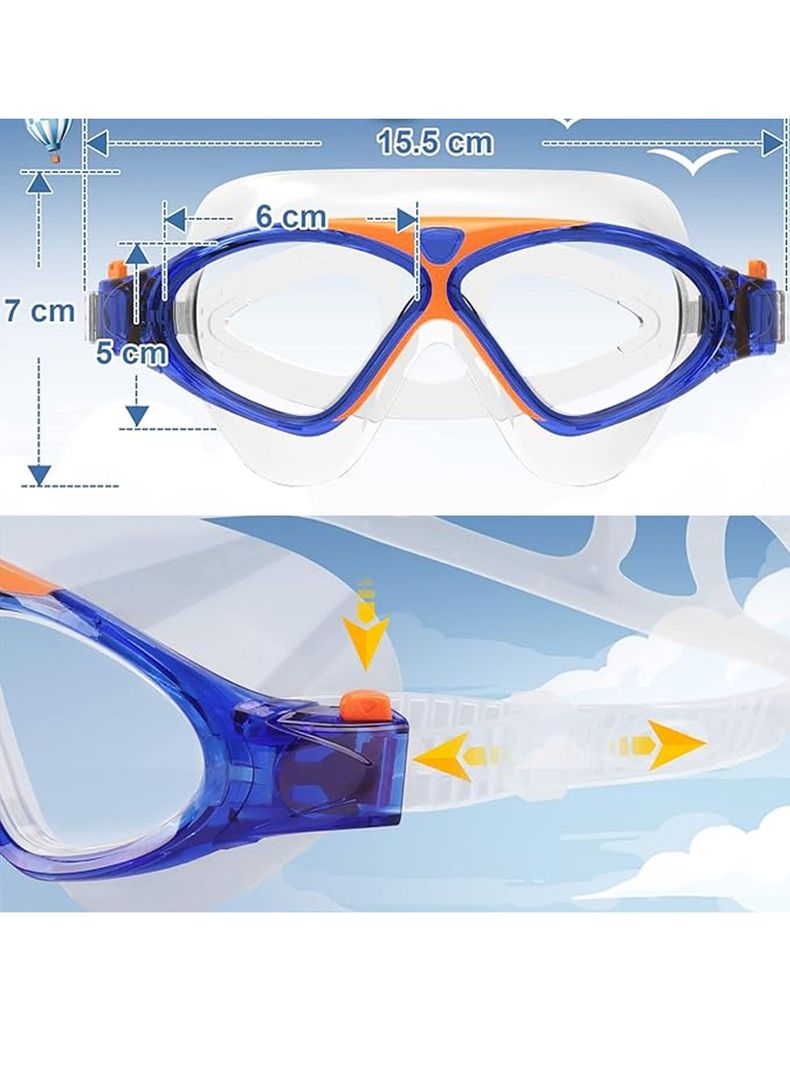 Lentes De Piscina Natacion Gafas De Agua Niños + Estuche-2