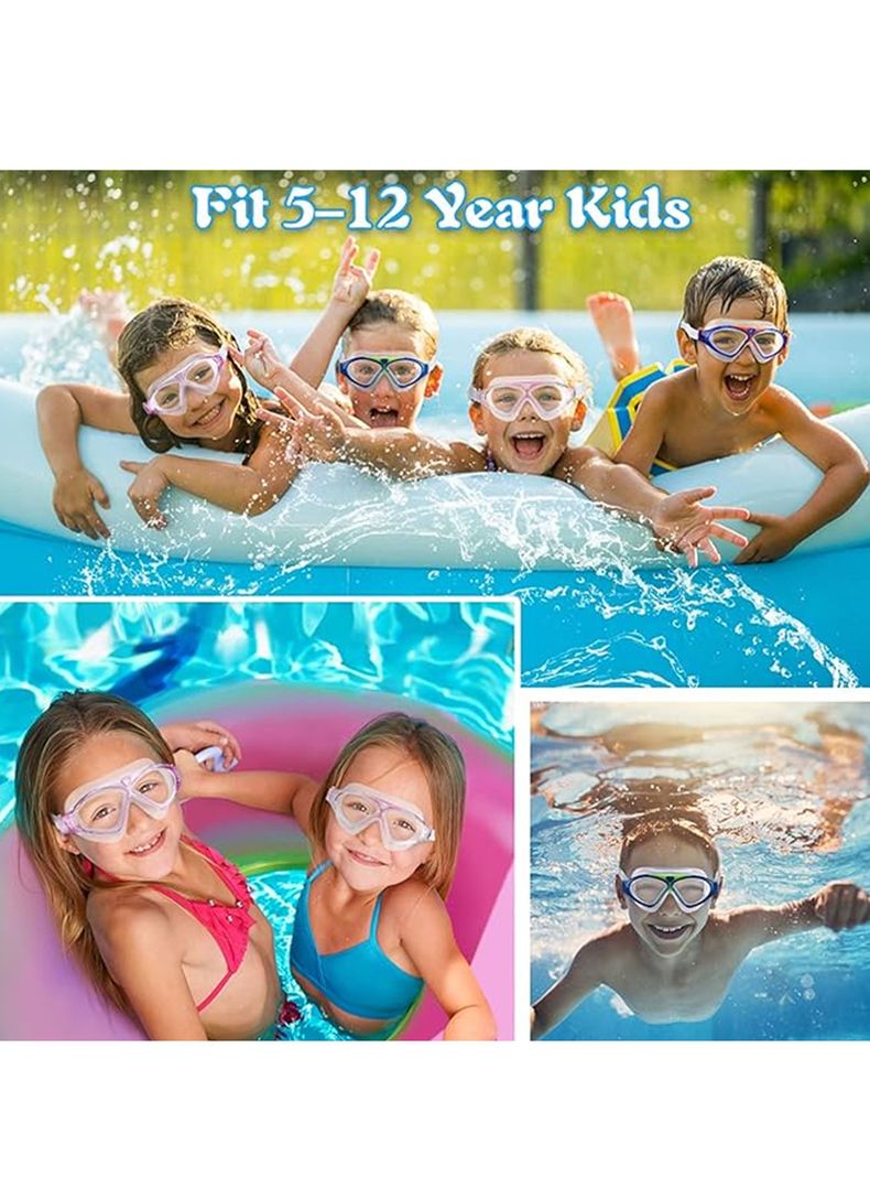 Lentes De Piscina Natacion Gafas De Agua Niños + Estuche-3