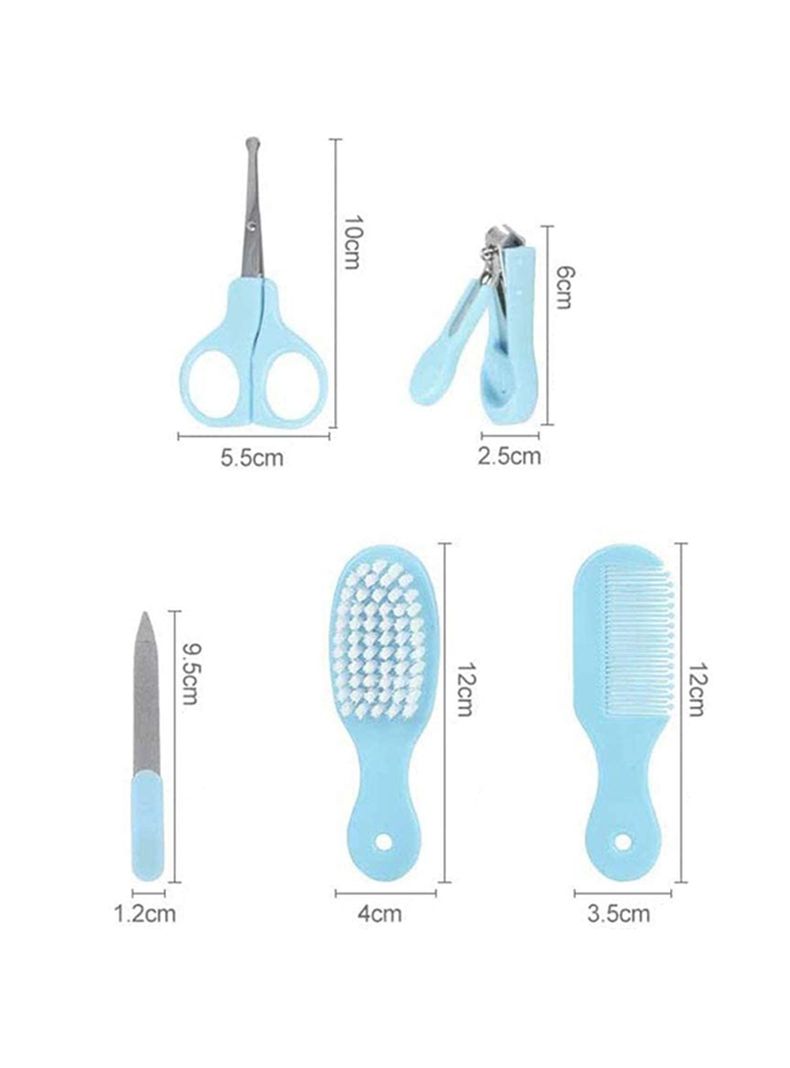 Set Manicure Cuidados Bebe 5 En 1 Cortauñas Peine Cepillo-1