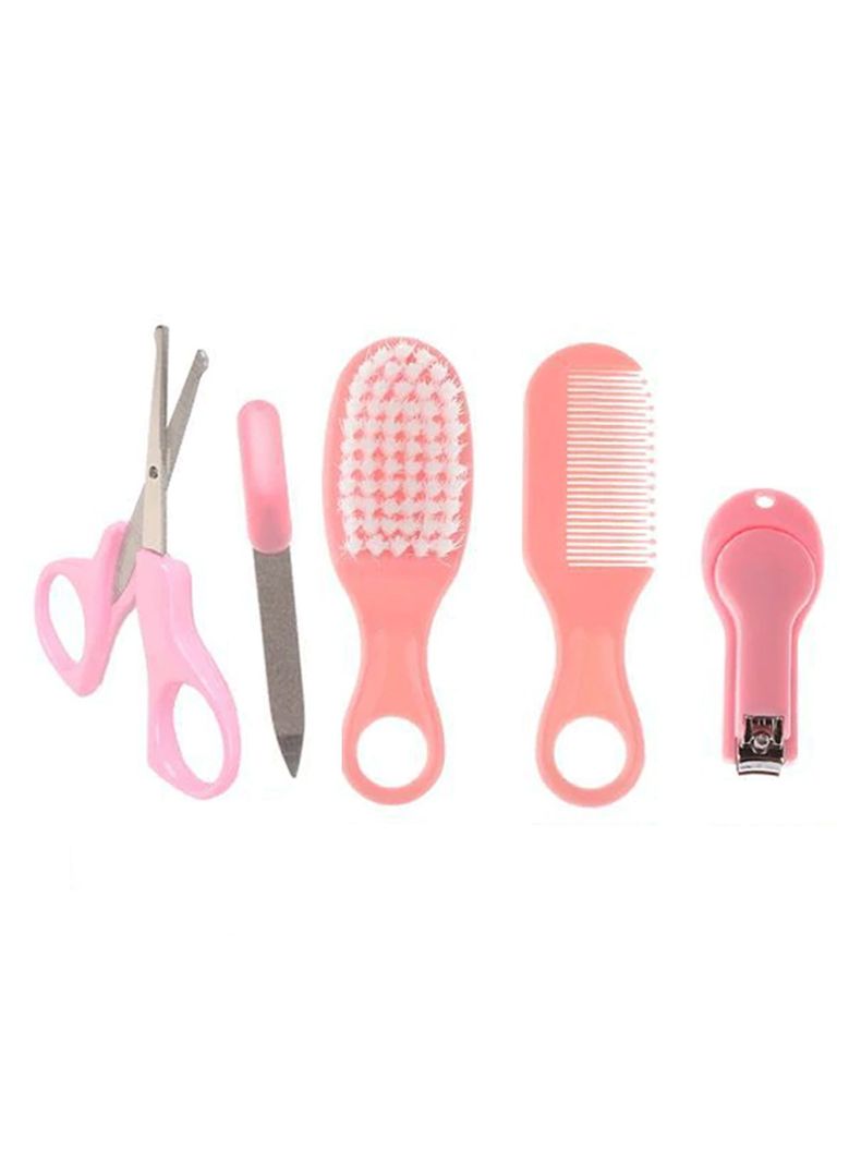 Set Manicure Cuidados Bebe 5 En 1 Cortauñas Peine Cepillo-2