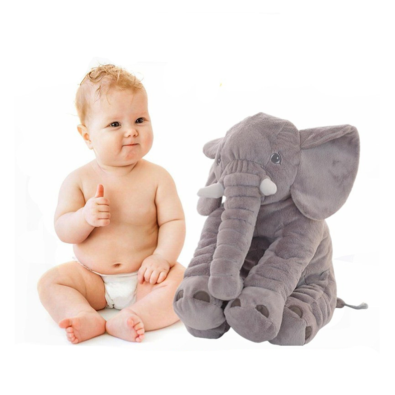 Almohada Peluche Apego Elefante Felpa Cojín Para Niños Bebe-3