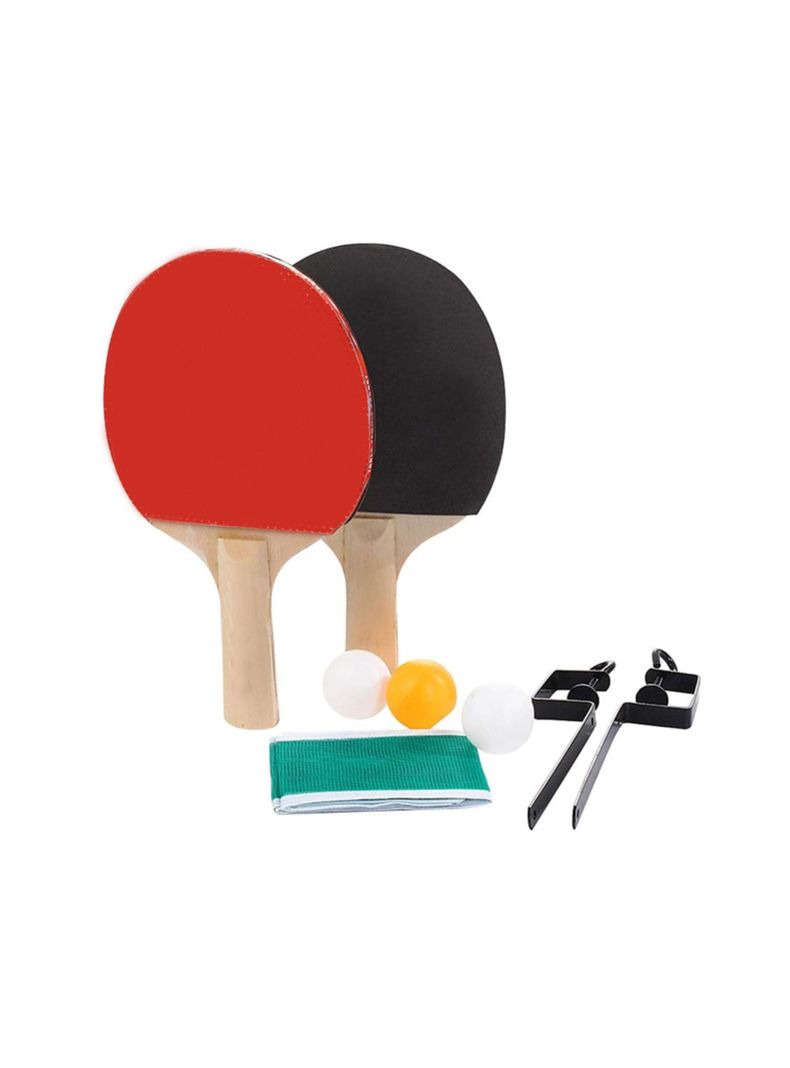 Pack 2 Paletas De Ping Pong +3 Pelotas + Malla Modelo Clasic-0
