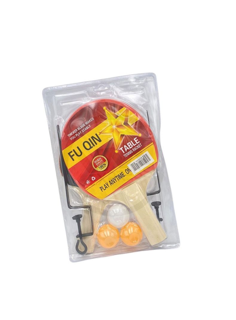 Pack 2 Paletas De Ping Pong +3 Pelotas + Malla Modelo Clasic-3