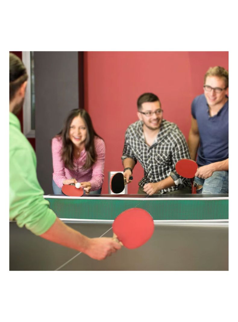Pack 2 Paletas De Ping Pong +3 Pelotas + Malla Modelo Clasic-4
