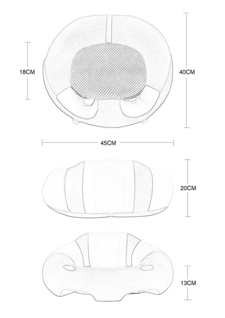 Cojín Asiento Bebe Sofa Postura Guagua Infantil-1