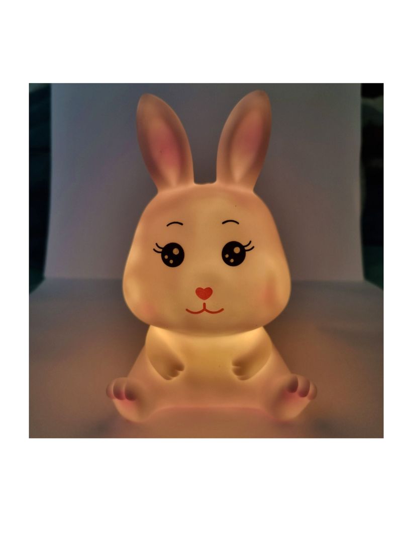 Lampara Mini Led Espanta Cuco Luz Nocturna Niños + Baterias-2