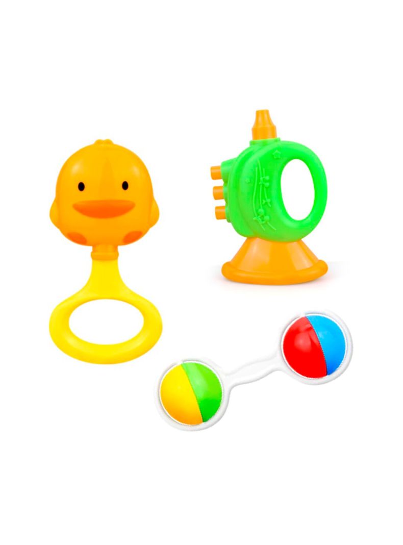 Set 3 Sonajeros Para Bebés Juguete Estimulación Temprana-0