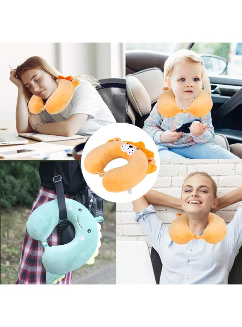 Almohada Cojin U Cuello Cervical Felpa Diseños Viaje Niños-4