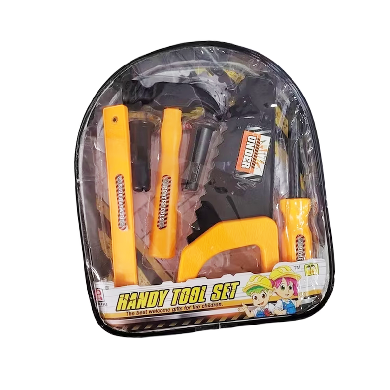 Juguete Mochila Herramientas Carpintero Para Niños 7pzas-0