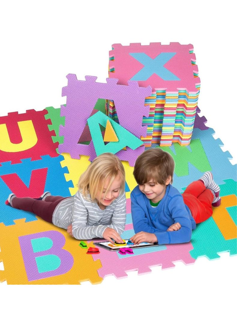 Pack Piso Puzzle Alfombra Goma Eva Antigolpes Letras Bebe-3