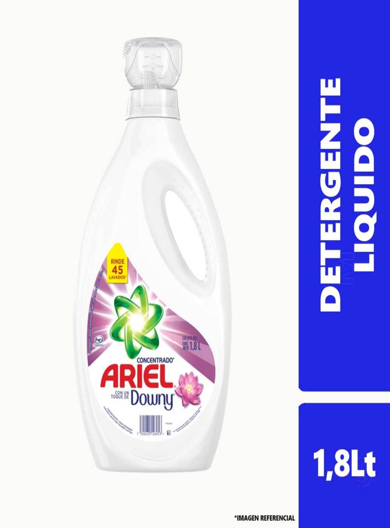 Detergente Líquido Ariel Concentrado 1.8l Antibacterial-1