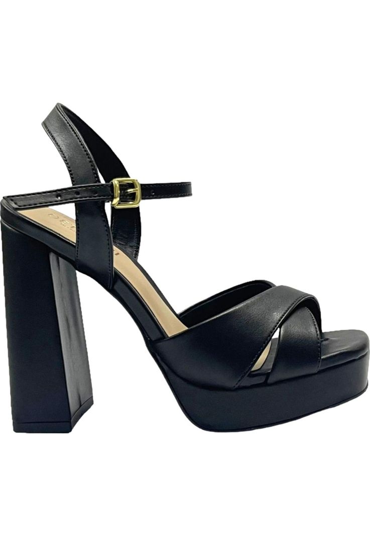 Sandalia Mujer Negro Flavia Detogni