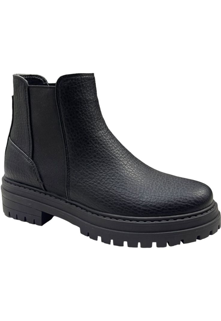 Botin Mujer Negro Roma Detogni-1