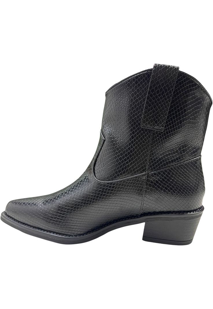 Botin Mujer Negro Texas Detogni-2